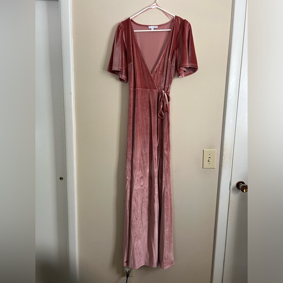 Baltic Born Velvet Wrap Dress - Picture 3 of 4